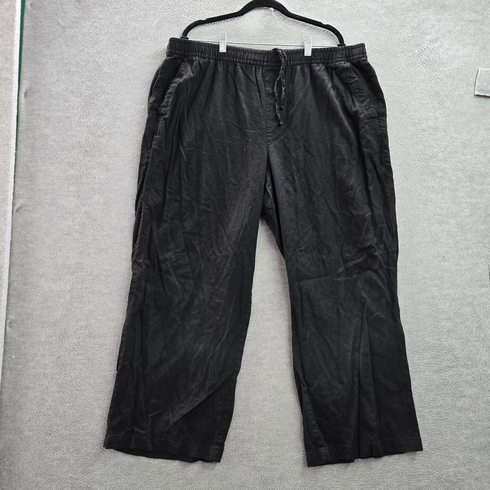 Old Navy Women Pants XL Black 27" Inseam Wide Leg